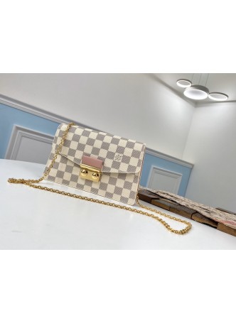 LV CROISETTE CHAIN WALLET Rose Ballerine Pink